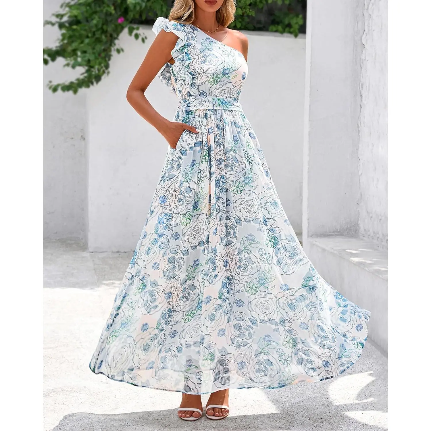 tropical evening dresses Lady Black Tie - August Maxi Dress beach weddings Gold Tropical Long Dresses Long