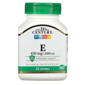 21st Century Vitamin E, 450 mg (1,000 IU), 55 Softgels