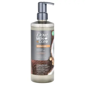 Dove Men + Care, 2-in-1 Shampoo + Conditioner, Ginger & Coconut Oil, 17.5 fl oz (517 ml)