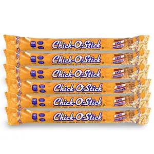 Chick O Stick KING SIZE 1.6 Oz Candy Bars | 6 Pack | Crunchy Peanut Butter Rolled In Toast Coconut