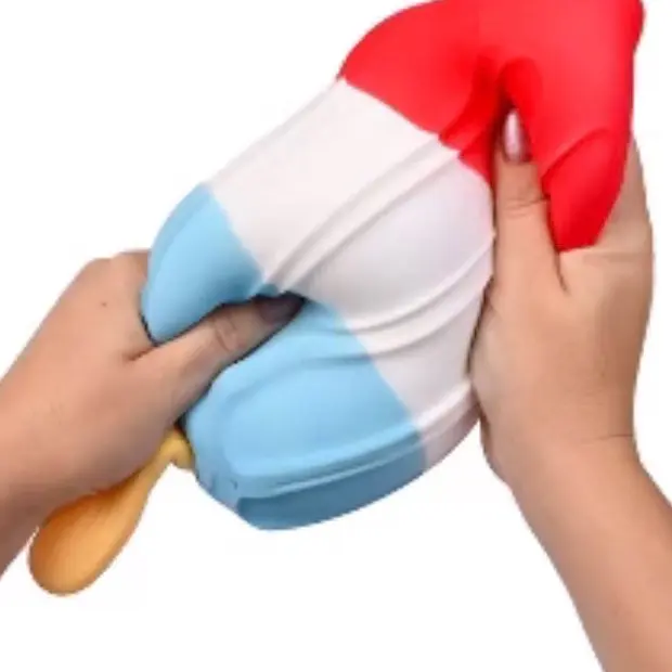 Squishy rocket pop toy