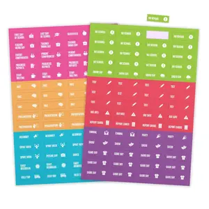Class Sticker Pack - Sticker Pack for Calendars & Planners - School, Test, Assignment & Event Labels for Students & Teachers