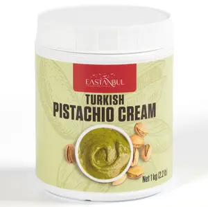 Eastanbul Turkish Pistachio Cream, Paste for Dubai Chocolate Bar, 15% Pistachio, 2.2lb