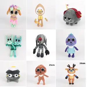 Dandy's World Game Role Pebble Dog Plush Toy Kawaii Cartoon Star-Time Pebble Pretty Present Coal Stuffed Pillow Toy Kids Gifts