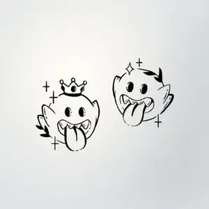 Ghostly Love Temporary Tattoo