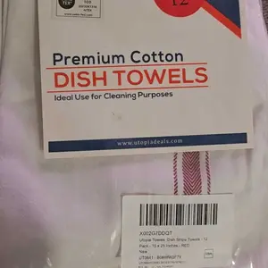 Customer photo review for cotton dish towels