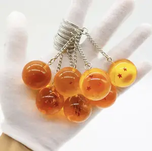 Dragon Ball Inspired Orange Acrylic Keychain from Popular Anime for Collection