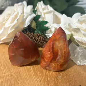 Carnelian Flame Crystal – Ignites Passion, Vitality & Creativity | Sculpted Energy Stone