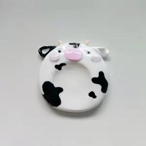 Handmade Cow Polymer Clay Worry Stone, Anxiety Relief Fidget Accessory, Squishies Toys, Fidgets Squishies, Kid Stuff Toy