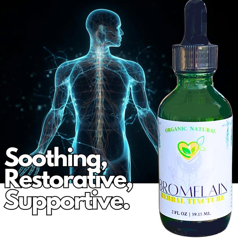 Natural Bromelain Extract Tincture for Digestive Health and Recovery - 2oz - Supplement, Edible Healthcare Fitness