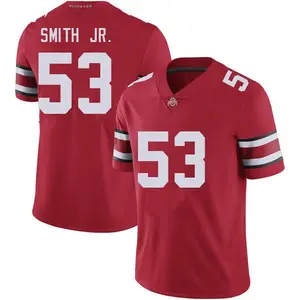 Smith Jr 53 Football Jersey Red, College Style Fan Shirt, Game Day Gift for Football Fans 2026