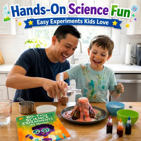 Children's Science & Technology STEM Activity Book | 80+ Easy Science Experiments at Home with Kid-Friendly Instructions | Screen-Free Learning for Kids Ages 6–10 | Uses Common Household Supplies, Learning Tool, 80+ Fun Activities