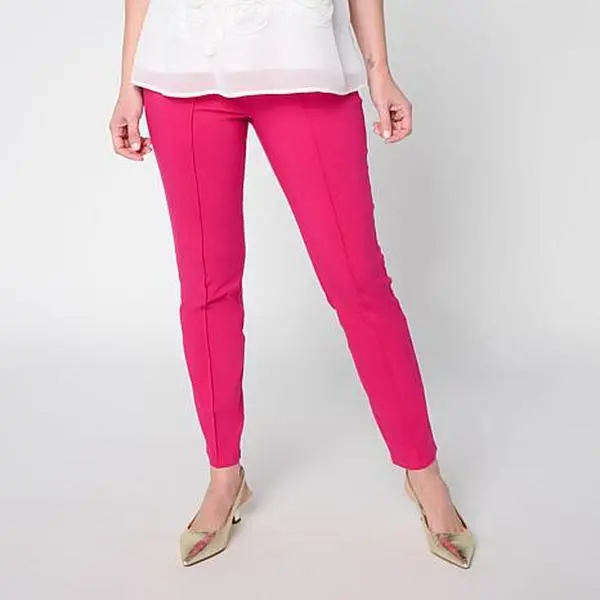 Nina Leonard Narrow Leg Pant with Seam Detail