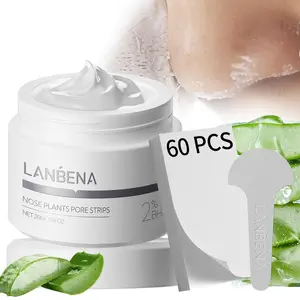 LANBENA 2.0 Blackhead Remover Strips 1.03 oz/300 Effects with Aloe Vera & Hyaluronic Acid for Gentle Nose Cleansing and Blackhead Removal Skin Care - Nasal Patch US Seller Fast Shipping