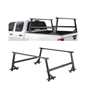 VEVOR Truck Ladder Rack, 49 - 73 in Width, Extendable Universal Cargo Rack, Heavy Duty Steel with 800 lbs Static Load Capacity, Ideal for Canoes, Surfboards, Ladders, Lumber, Tents, and Large CargoVEVOR Super Brand Day