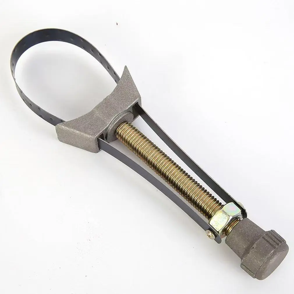 Adjustable Filter Wrench - Steel Band Wrench with Secure Grip for Cars & Bikes Filter Removal, Car Maintenance Tool