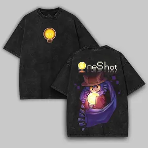 One Shot Game V2 Oversize Washed Cotton Tshirt, Hoodie, Sweatshirt unisex graphic game Menswear streetwear graphic t-shirts, christmas gift idea