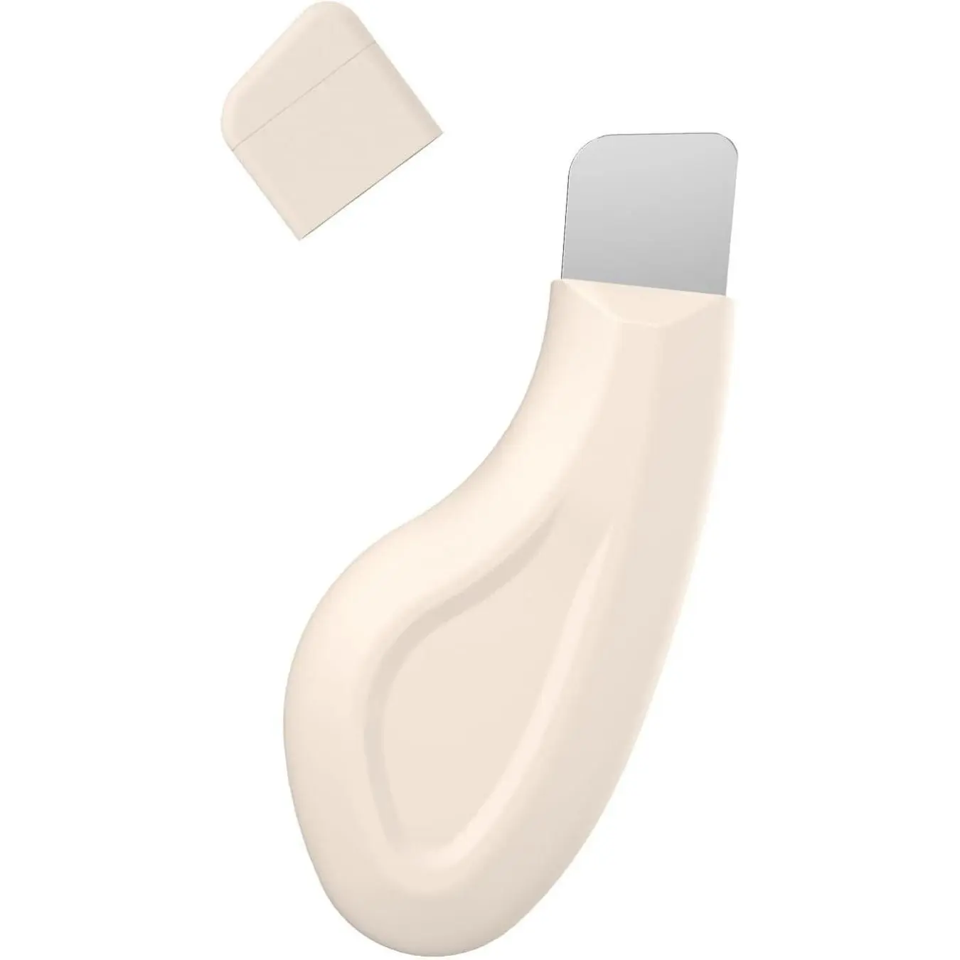 Silicone Face Spatula and Skin Scrubber - Gentle Blackhead Remover Tool for Deep Pore Cleaning, Exfoliating Facial Scraper for All Skin Types, Beige, Blackhead Removal, Best Gift, Compact
