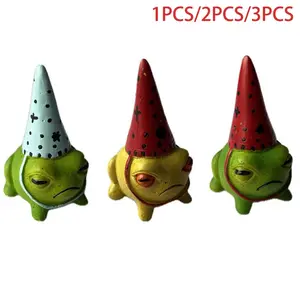 New Weird Frog Statue with Party Hat, Indoor Outdoor Decoration, Perfect Easter Hanukkah Thanksgiving Gift, Suitable for All Occasions
