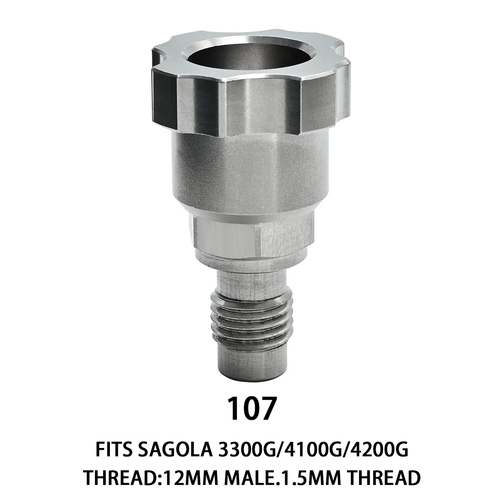 【107】12mm Male,1.5mm Thread