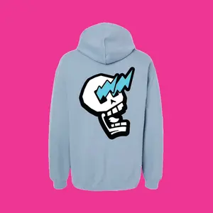 Blue Hoodie Legendary Skull Logo - Convention