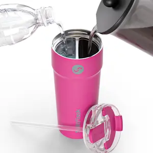Splitflask 30oz Dual Chamber Tumbler - Carry Two Drinks at Once - Insulated Water Bottle with Patent-Pending Technology - New Modern Design