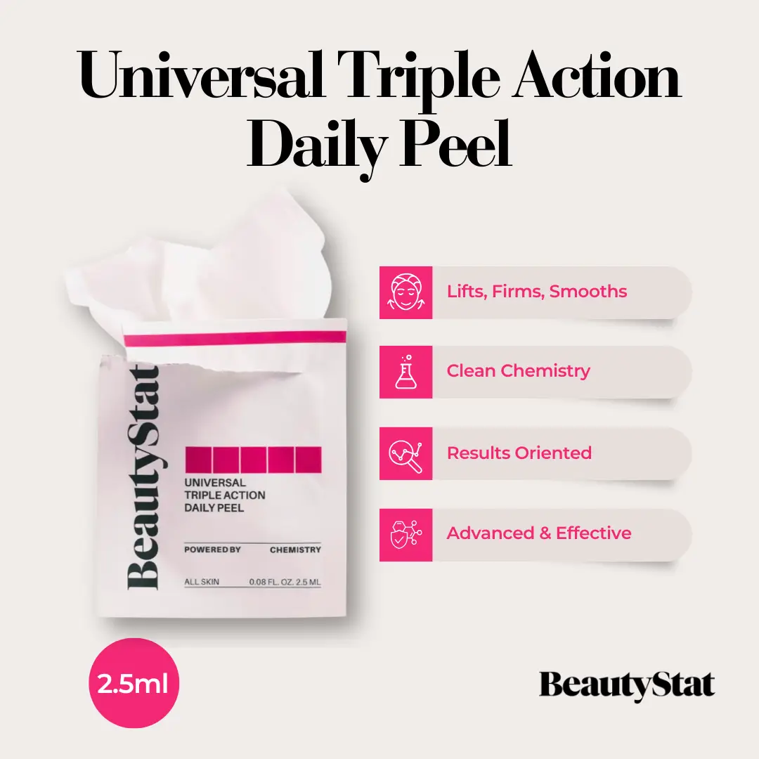 BeautyStat Universal Triple Action Daily Peel - Exfoliates, Brightens, & Firms - Chemist Created - Dermatologist Tested Skincare Exfoliant