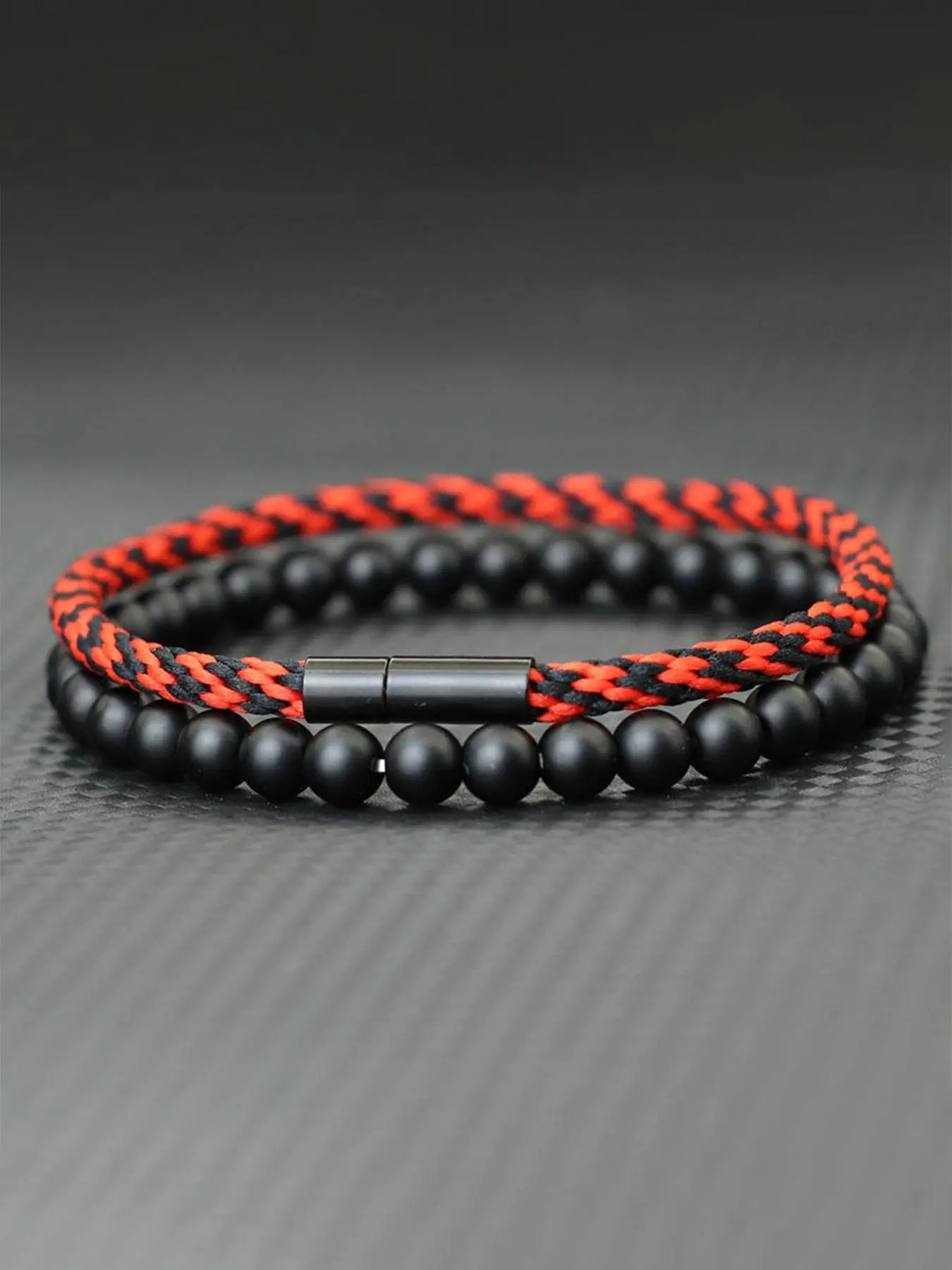 Men's Minimalist Temperament Plain Color Braided Bracelet, Casual Trendy Bracelet, Fashionable Jewelry for Daily & Party Decoration, Fashion Bracelets