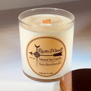 Snickerdoodle - Soy Candle Decor Fragrance candles holiday candle wax premium candle gift candle gift holiday gift natural soy Highly Scented western first valentine handmade candle buy eco friendly decor present decorative candle woodwick small batch mak