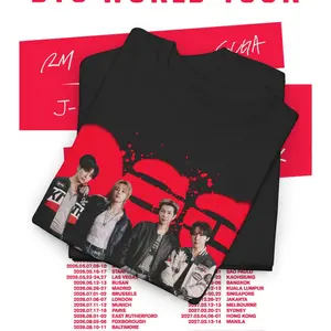 Heavy Cotton K-Pop Concert World Tour T-Shirt, Arirang Magazine Graphic Tee, Classic Fit Basic Top, Durable Hem And Structured Shape, Men's Fandom Merch Apparel, Retro Korean Music Outfit, 2026 Gift