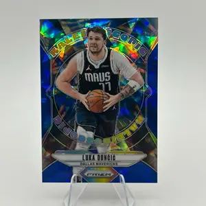 2024-25 Panini Prizm Luka Doncic Blue Ice Prizm Kaleidoscopic #/125