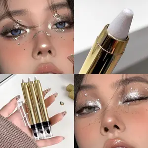 1 Pcs Double-head Eyeshadow Stick, Multi-colors Long-lasting Shimmer Shiny Pen, High Pigment Easy To Apply, Shiny Eyeshadow Makeup Look, Music Festival Makeup, Perfect Festival Gifts, Eyeshadow Glitter