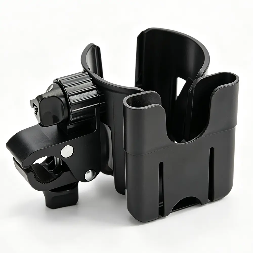 Black Cup Holder Mount for Vehicles - Durable & Secure Design - Perfect for Drinks & Small Items - Easy to Install & Use