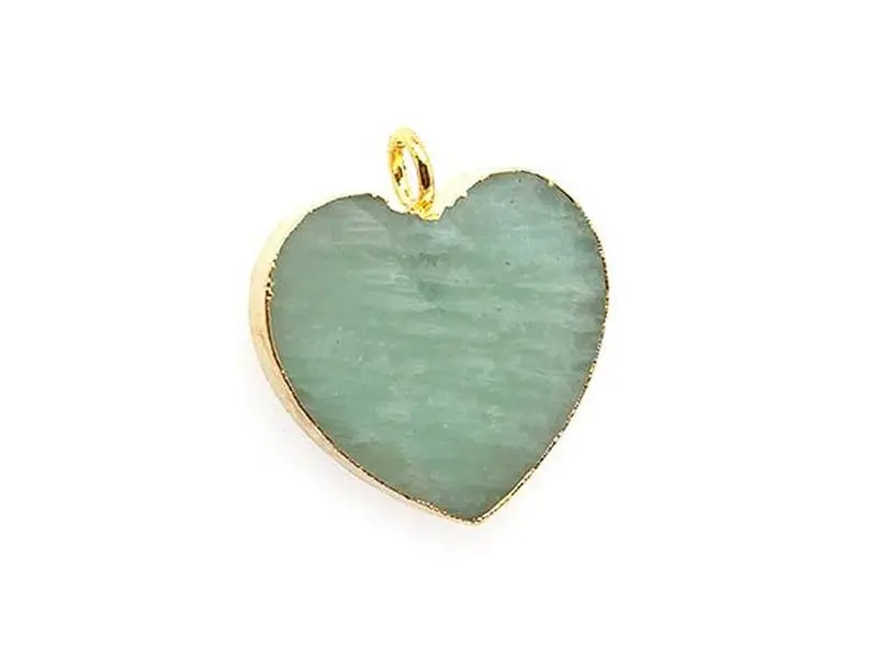 Timeless Heart Pendant | Natural Amazonite