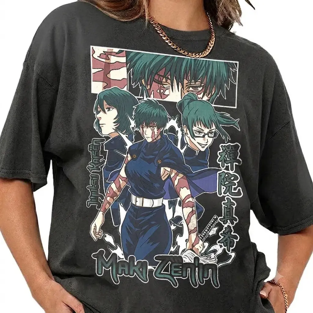 Jujutsu Kaisen Maki Zenin T-Shirt | Anime Manga Character Tee