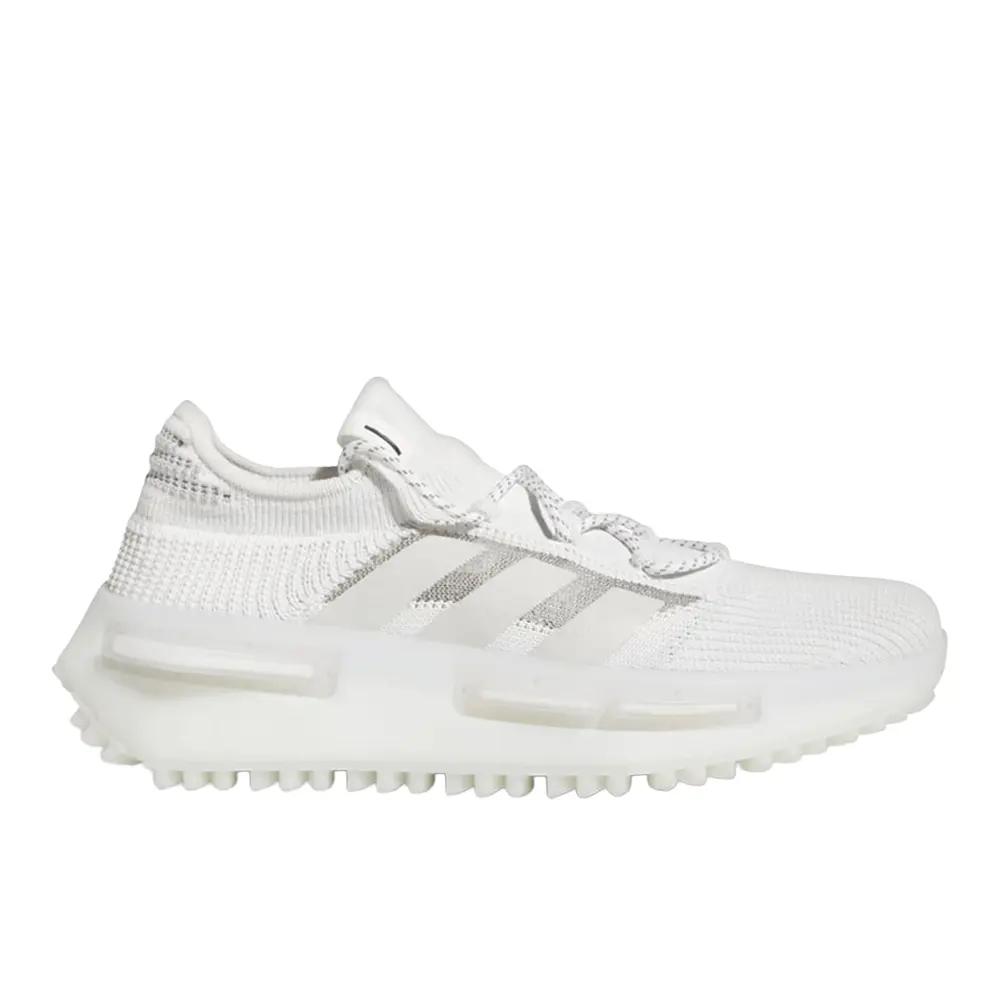 adidas Mens Nmd S1 Lace Up Sneakers Shoes Casual - White