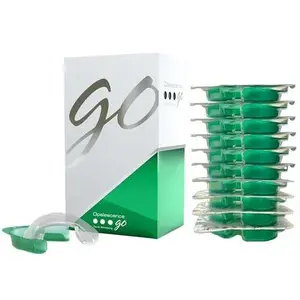 Opalescence Go 15- Prefilled Teeth Whitening Trays - 15% Hydrogen Peroxide Oral Gel - (10 Treatments) Ultradent Products. Teeth Whitening Kit - Mint