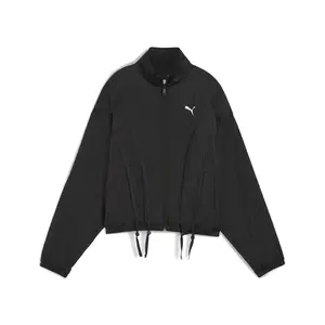 PUMA Womens Dare To Oversized Jacket Athletic Outerwear Casual - Black