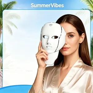 SummerVibes 2026 New Portable Beauty Device Red Light Therapy Mask for Face 7 Modes LED Face Mask Light Therapy with 288 LEDs 630nm & 850nm Infrared Light Therapy Mask at Home Portable facial light therapy mask Skincare Set