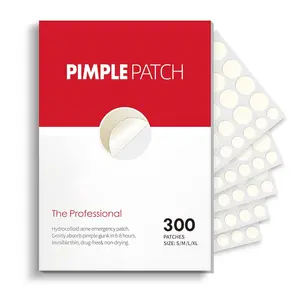 Pimple Patches for Face: 300 count, 4 sizes. Hydrocolloid patches for zits and blemishes. Acne Skincare