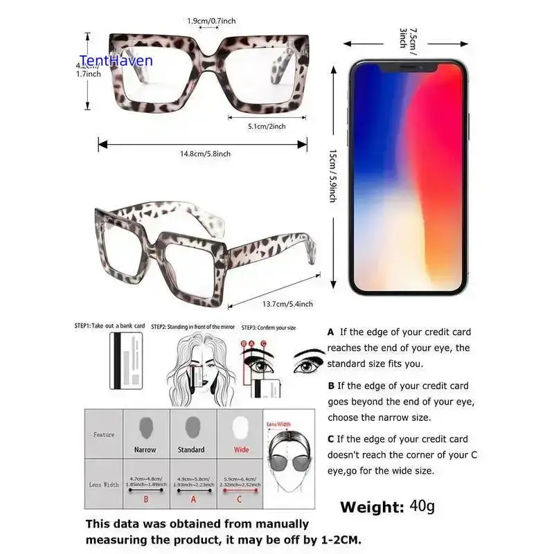 Women's 4-Pack Leopard Pattern Eyeglasses - Preppy Aesthetic Fashion Accessory, Durable PC Frame, Unisex Adults' Cycling & Outdoor Leisure Gear, Suitable for All Seasons
