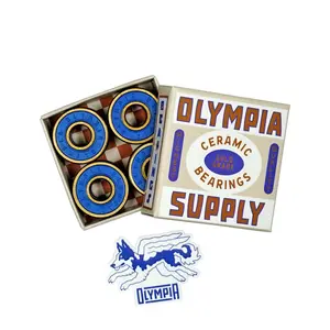Olympia Supply Skateboard Bearings Gold Grade Ceramic