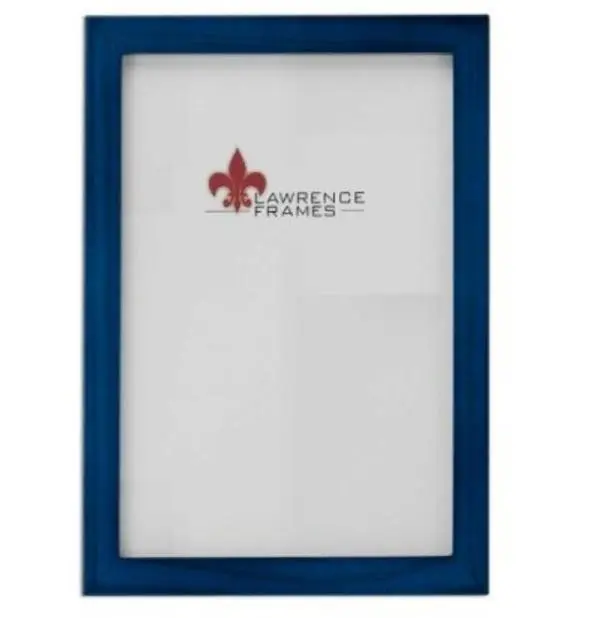 Lawrence Frames 755711 11x14 Blue Wooden Photo Frame - Gallery Collection, Wall Mountable Hangable Indoor Home Decor with Easel Back for Wall Display