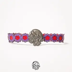 Purple Pipenco Flower Logo Belt