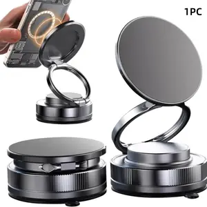 360° Adjustable Vacuum Magnetic PhoneHolderSuction Cup Phone Mount for MagsafePortableCell Phone Holder forCar,Makeup/Gym/Mirror, Fitfor All iphone iphone11 and above fathersdaygift