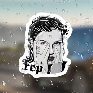 Ts Reputation Sticker, High-Quality Vinyl Material, Durable and Long-Lasting, Perfect for Laptops, Water Bottles, and More, Waterproof Stickers