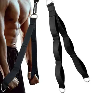 Heavy Duty Cable Extension Strap Fixed Length Nylon Gym Pulley Attachment Triceps Rope for Home Gym