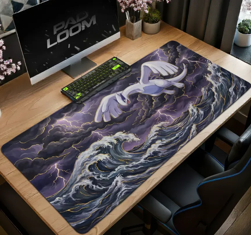 Lugia Storm Sea Mouse Pad - Desk Mat