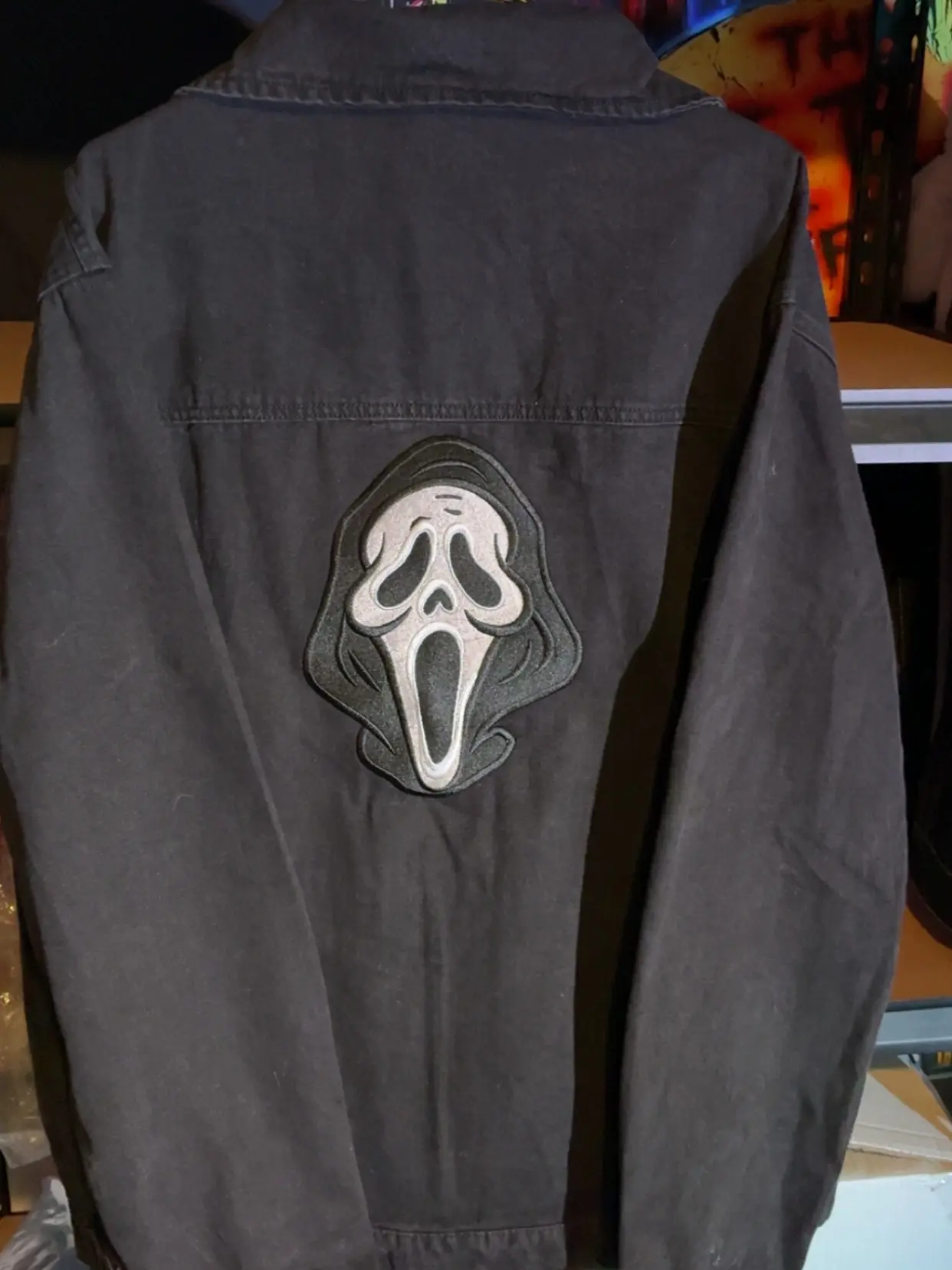 GhostFace Black Denim Jackets