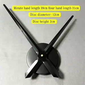 2 Piece Wall Clock Accessories, Frameless DIY Hanging Clock Movement, Mirror Effect Acrylic Silent Clock Mechanism, Handmade DIY Clock Pointer